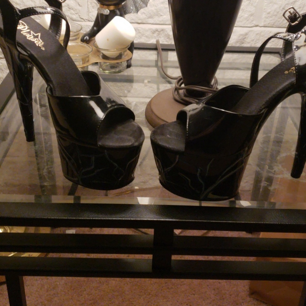 Platform exotic dance shoes